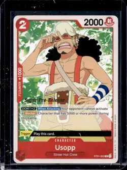2023 One Piece Premium Card Collection FILM RED Edition Usopp #ST01-002 - Image 1