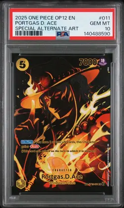 One Piece OP12 Legacy of the Master - Portgas.D.Ace - SP ST13-011 TR - PSA 10 - Image 1