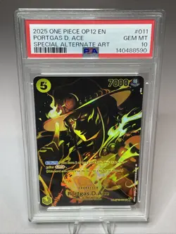 One Piece OP12 Legacy of the Master - Portgas.D.Ace - SP ST13-011 TR - PSA 10 - Image 2