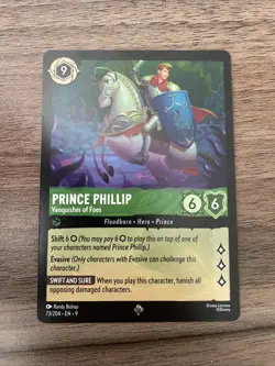 Prince Phillip - Vanquisher of Foes 73/204 Disney's Lorcana Fabled Regular - Image 1