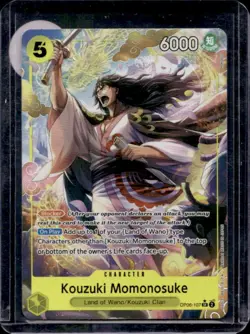 2024 One Piece Wings of The Captain Kouzuki Momonosuke Super Rare #OP06-107 - Image 1