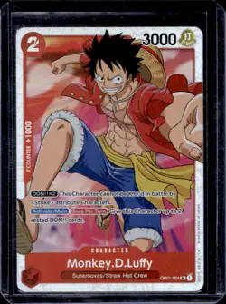 2024 One Piece The Best Monkey.D.Luffy Super Rare #OP01-024 - Image 1