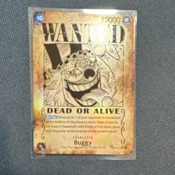 Namco One Piece Buggy Wanted OP09-051 Emperors in the New World Character - Image 3
