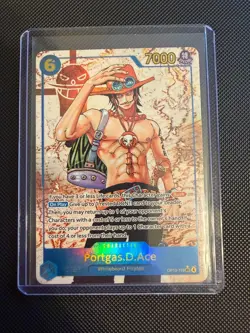 One Piece Portgas D Ace OP13-119 Alternate Alt Art SEC NM Carrying On His Will - Image 3