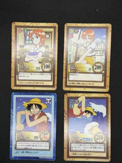 1999 One Piece Carddass Hyper Battle First Stage Rookie Luffy Nami Set Nm - Image 1