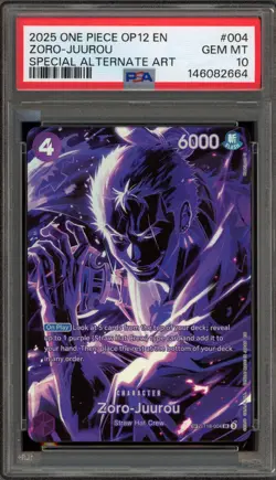 One Piece CCG Zoro-Juurou Special Alternate Art ST18-004 PSA 10 Gem Mint - Image 1