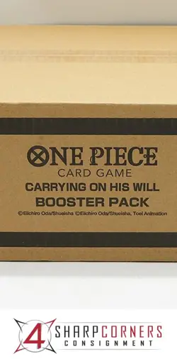 ONE PIECE OP-13 ENGLISH CARRYING ON HIS WILL 12-BOX BOOSTER CASE FACTORY SEALED - Image 1