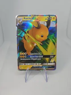 Raichu GX Pikachu Stamped Holo Card #60/068 Battle Academy Near Mint Pokemon TCG - Image 1