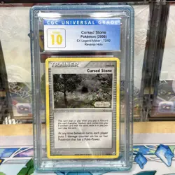 CGC 10 Cursed Stone 2006 EX Legend Maker 72/92 Reverse Holo Stamped Pokemon Card - Image 1