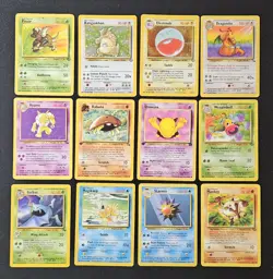 Vintage Pokemon WOTC 12-Card Lot – Dragonite, Kangaskhan Holo, Electrode Holo - Image 1