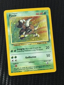 Pokemon TCG Jungle 9/64 Pinsir Holo Error No Set Symbol Vintage Card - Image 1