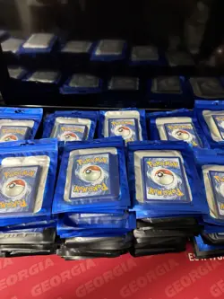 300 Pokemon Repack Lot - 4800 total cards- 13 Commons 2 Rares 1 Holo Each Pack - Image 1