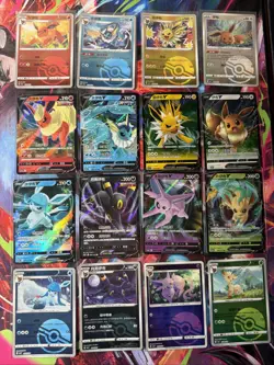 Pokemon 16 Card Lot nm V Eevee Jolteon Sylveon Flareon HOLO Rare Hits Only K7 - Image 1