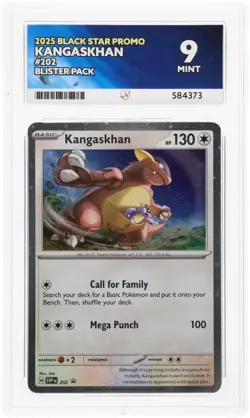 ACE 9 Kangaskhan 202 2025 Black Star Promo Blister Pack Graded Pokemon Card TCG - Image 1