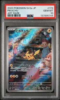 Pikachu 173/165 Sv2a: Pokemon Card 151 Holo (Japanese) PSA10 - Image 1