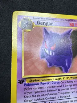 Pokemon TCG Gengar Fossil Card 20/62 First Edition Non Holo INCREDIBLE CARD 👻 - Image 2