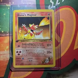 Pokemon Gym Heroes 37/132 Blaine's Magmar 1st Edition Pokemon Card - Image 1