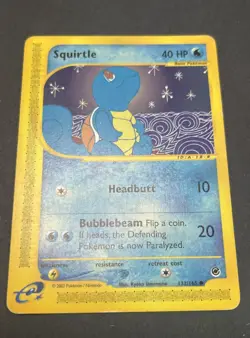Pokemon TCG Squirtle Expedition Base Set 2002 Card #132/165 - Image 2