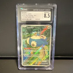 Pokemon Snorlax CGC 8.5 Holo Promo Card 051 Sv Scarlet & Violet 2023 - Image 1
