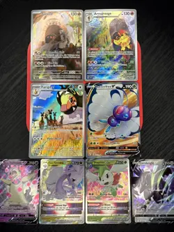 Pokemon TCG 8 Card Lot Trainer Gallery Illustration Rare Holo Waifu NM SWSH V - Image 1