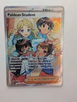 Paldean Student - 230/091 - Pokemon Paldean Fates Full Art Ultra Rare Card NM - Image 1
