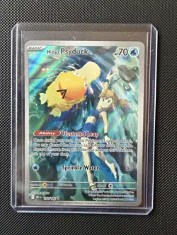 Pokemon TCG Destined Rivals Misty's Psyduck Illustration Rare Card 193/182 - Image 1