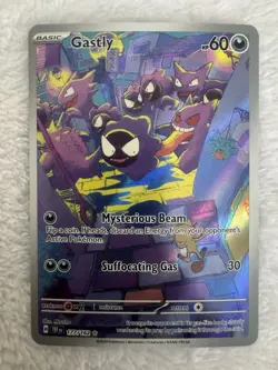 Pokemon Gastly Illustration Rare Full Art Holo SV05 Temporal Forces 177/162 Card - Image 1