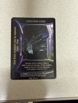 AvP CCG Aliens Predator CCG Conestoga Class RARE PROMO Card - Image 1