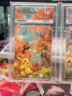 2020-21-22 Pokemon Let’s have Fun Promo Sticker Card Ace 10 Japanese SEQUENTIAL - Image 2