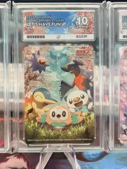 2020-21-22 Pokemon Let’s have Fun Promo Sticker Card Ace 10 Japanese SEQUENTIAL - Image 3