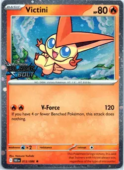 Victini (Black Bolt Stamped) Rare Miscellaneous Cards & Products 012/086 NM - Image 1