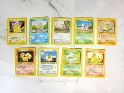 27 Card Pokemon WOTC Bulk Lot Base Set Era 3x Duplicates Vintage 11/15 - Image 1