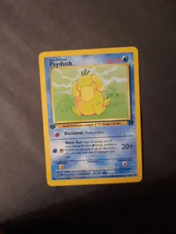 Pokemon Card TCG Psyduck 65/82 1st edition team rocket card - Image 4