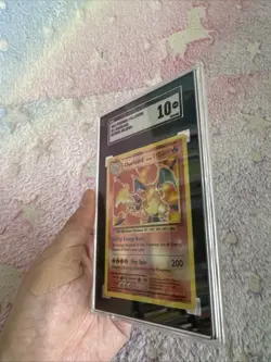 Pokemon TCG Charizard Reverse Holo Rare Card 11/108 XY Evolutions SGC 10 Gem MT - Image 4