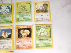33 Card Pokemon WOTC Bulk Lot Base Set Era 3x Duplicates Vintage 10/15 - Image 3