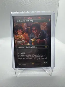 Delighted Halfling Prerelease, LOTR: Tales of Middle-Earth (LTR) #402, NM - Image 1