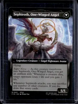2025 Magic MTG Final Fantasy Sephiroth Fabled SOLDIER One-Winged Angel EA #0451 - Image 1
