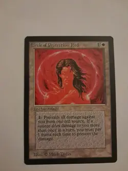 Circle of Protection: Red MP Beta MTG Magic the Gathering - Image 1