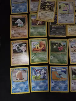 Neo Genesis Card Lot Of 38 Commons and Uncommons Vintage Pokemon Cards HP - Image 4