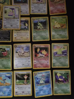 Neo Genesis Card Lot Of 38 Commons and Uncommons Vintage Pokemon Cards HP - Image 5