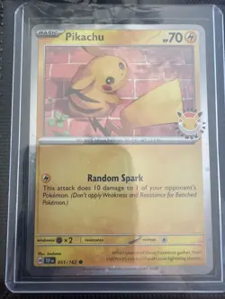 Pokemon Pikachu 051/162 2026 Pokemon Day Stamped Promo 30th Anniversary Qty.9 - Image 2