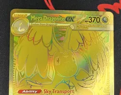 Pokemon TCG: MEGA DRAGONITE EX #295/217 Gold Hyper Rare English Ascended Heroes - Image 3