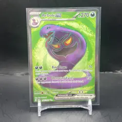 Pokemon TCG Arbok Ex 185/165 Scarlet and Violet 151 Full Art - Image 1
