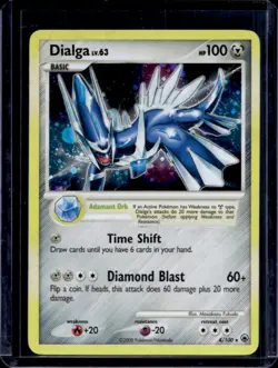 2008 Pokemon Diamond & Pearl Majestic Dawn Dialga Holo #4/100 - Image 1