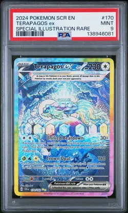 Terapagos EX 170/142 Special Illustration Rare Pokemon PSA 9 *081 - Image 1