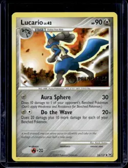 2009 Pokemon Platinum Lucario Prerelease #53/127 - Image 1