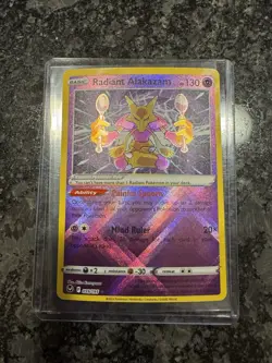 2022 Pokemon Silver Tempest Radiant Alakazam #059/195 - Image 1