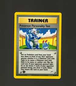 Pokemon Personality Test U Trainer 102/105 NM/MT 1st Edition Neo Destiny Vintage - Image 1