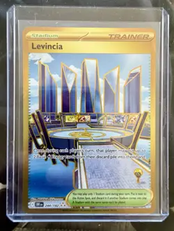 GOLD Levincia SR 244/182 Sv10: Destined Rivals Holo | Pokemon TCG - Image 1