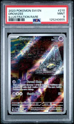 2023 POKEMON SVI EN-SCARLET & VIOLET ILLUSTRATION RARE #210 DROWZEE PSA 9 - Image 1